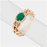 Anello Crivelli Donna FANTASIA in Oro rosa Smeraldo 1.06 Ct 99628323 - 99628323